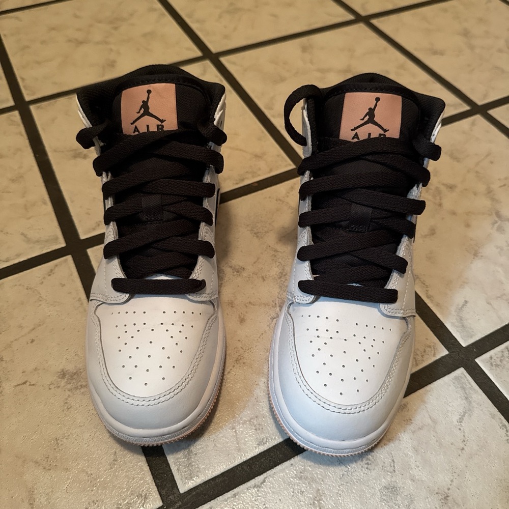 White, pink, black Air Jordan 1 Mid